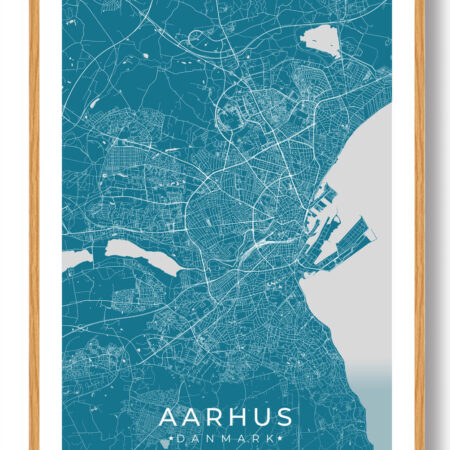 Aarhus plakat - blå