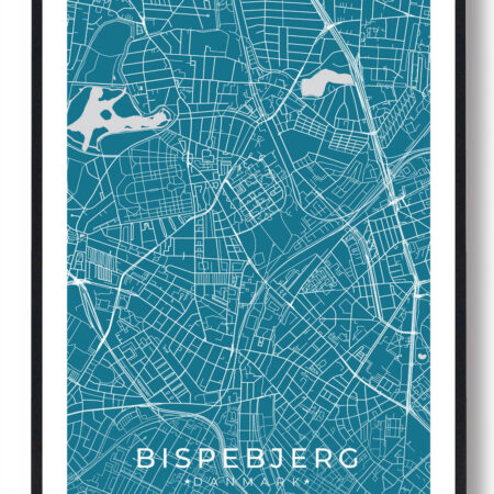 Bispebjerg plakat - blå
