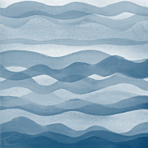 Blue waves plakat