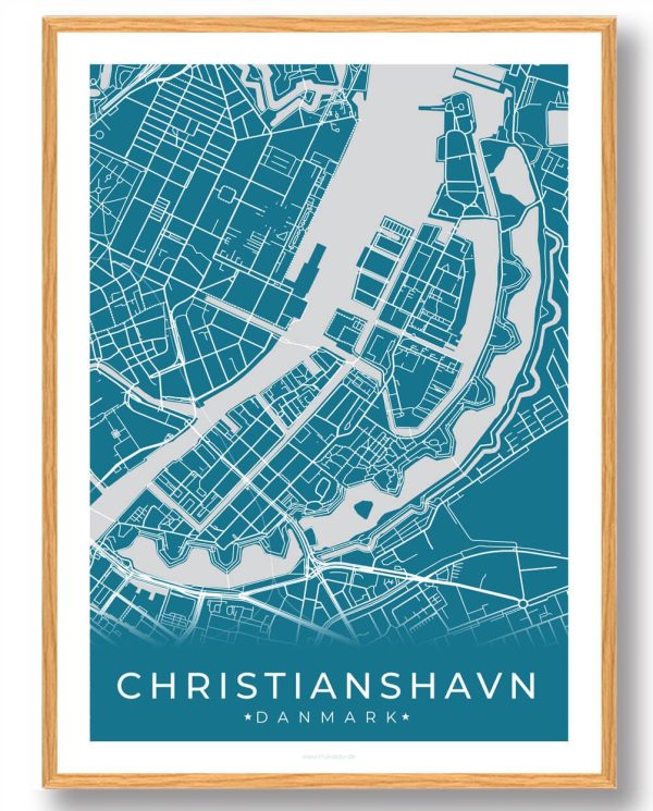 Christianshavn plakat - blå