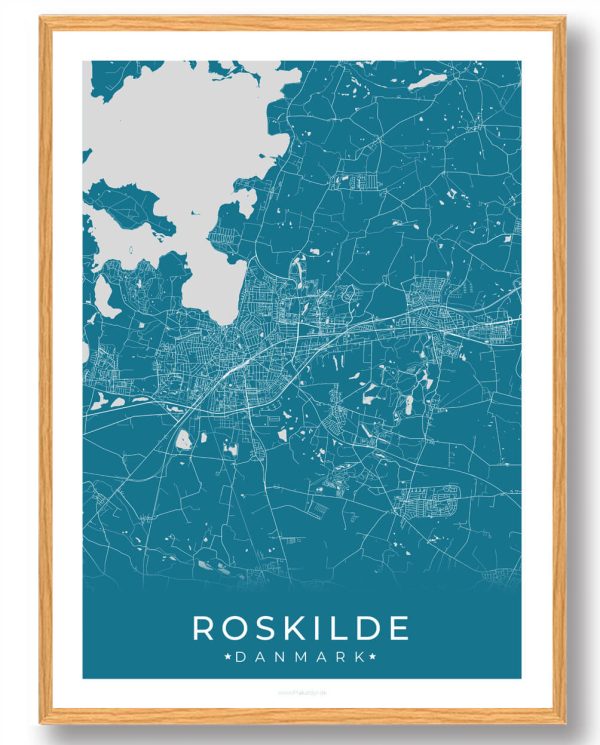 Roskilde plakat - blå