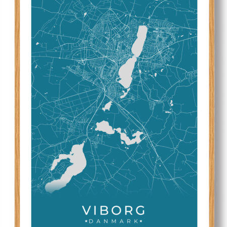 Viborg plakat - blå