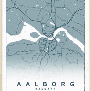 Aalborg Bykort Plakat