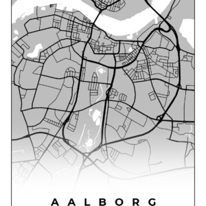 Aalborg plakat | Plakat med kort - Aalborg plakat | Plakat med kort - A3