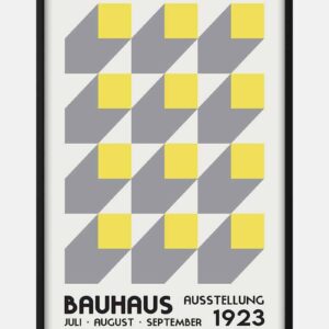 Bauhaus Ausstellung Yellow 1923 Plakat