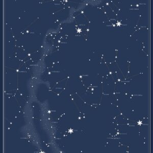 Den nordlige stjernehimmel - 30 x 40 cm
