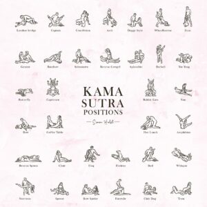 KamaSutra Stillinger - 30 x 40 cm - Lyserød