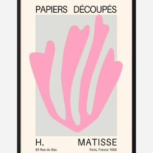 Matisse Inspired Pink Coral Plakat