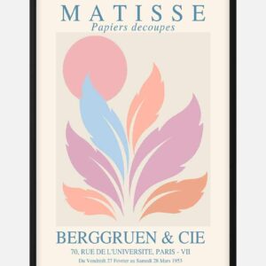 Matisse Inspired Pink Sun Plakat