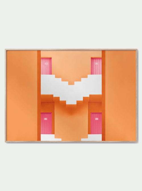 Orange house - Arkitektur plakat