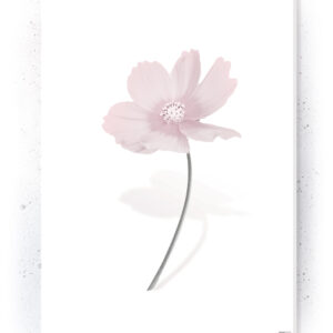 Plakat / Canvas / Akustik: Simpel blomst (Flush Pink)