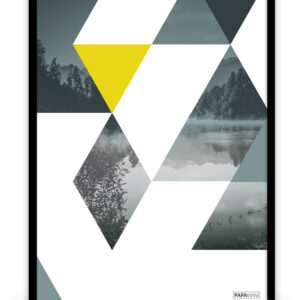 Plakat: Trekanter (Yellow Nature)