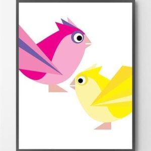 Plakater online - Pink par Birdy - 30x40 cm.