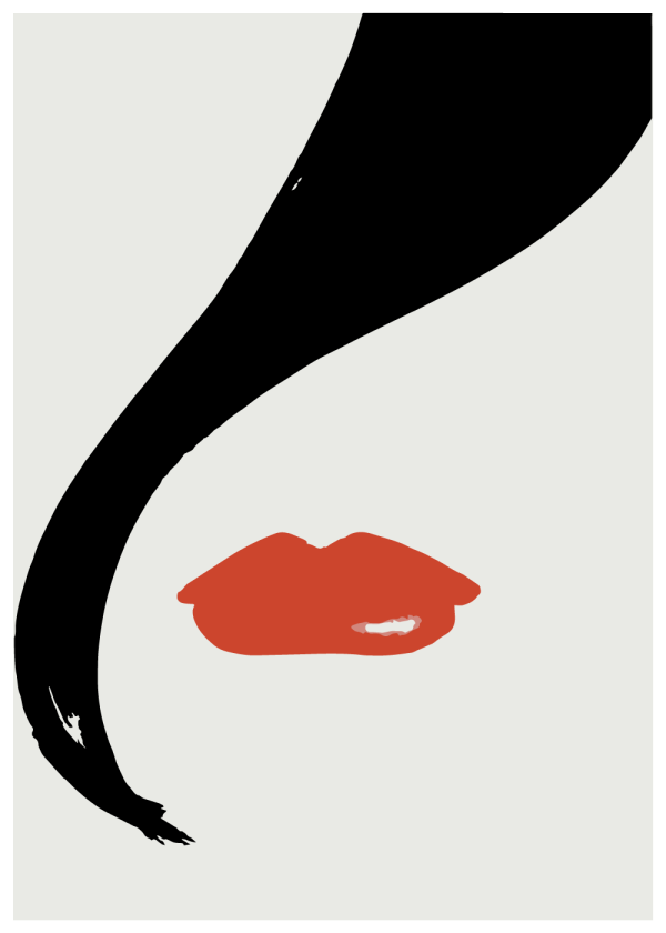 Red lips - plakat