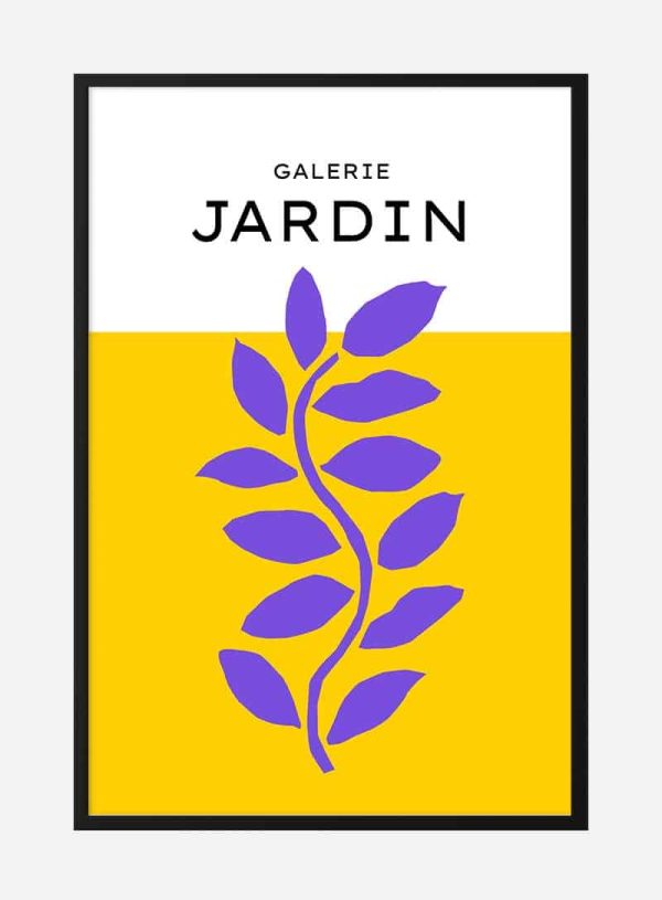 Galerie Jardin Yellow Plakat