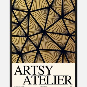 Yellow Mesh Artsy Atelier Plakat