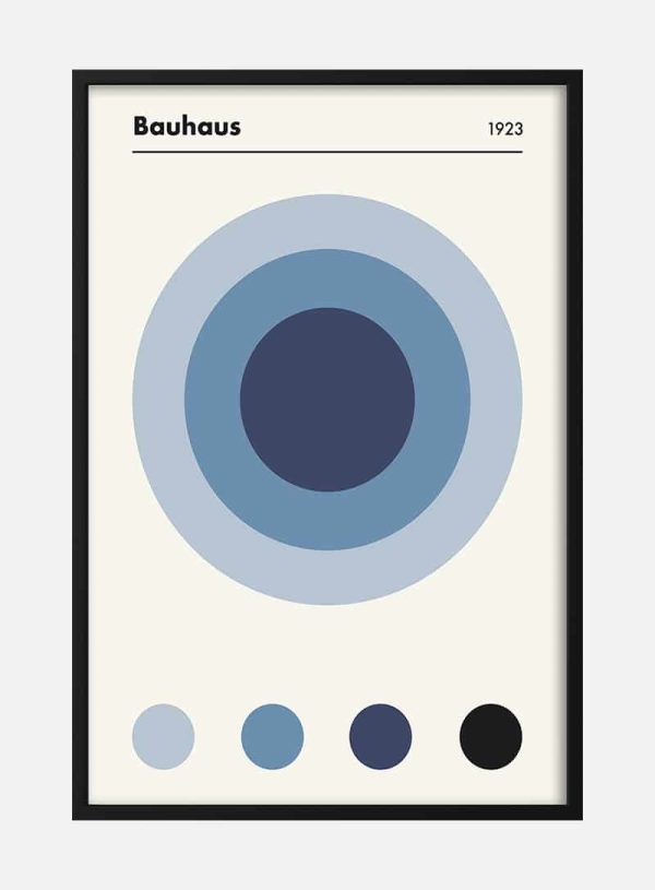 Bauhaus Blue 1923 plakat