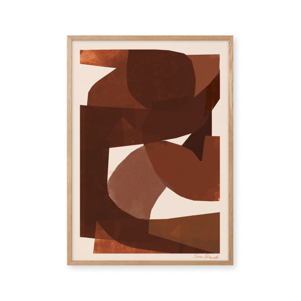 Brown Shapes - 30x40