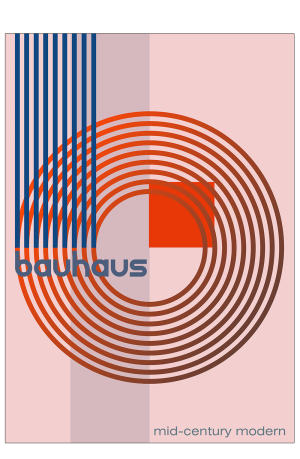 Ditlev, Bauhaus, Cirkel-plakat 50 x 70 cm.