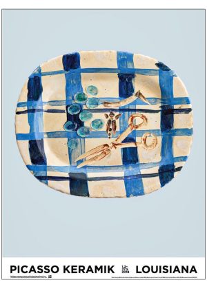 Picasso keramik, lyseblå
