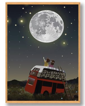 Stjernehimmel - plakat (Størrelse: L - 50x70cm (B2))