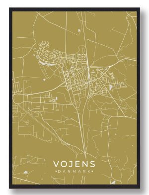 Vojens plakat - gul (Størrelse: S - 21x29,7cm (A4))